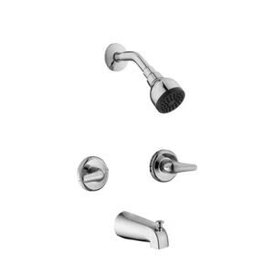 Glacier Bay Aragon 2 Handle 1-Spray Tub & Shower Faucet + Valve in Chrome Finish